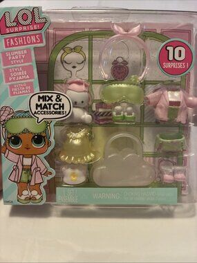 LOL Surprise Fashions pack slumbe Party Style mix & match accessories New Sealed